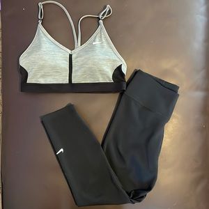 Nike crop leggings and sports bra